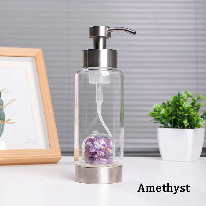Energy Cleansing Crystal Lotion Bottle