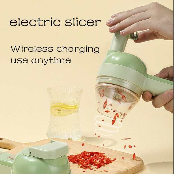 4 In 1 Handheld Electric Vegetable Cutter