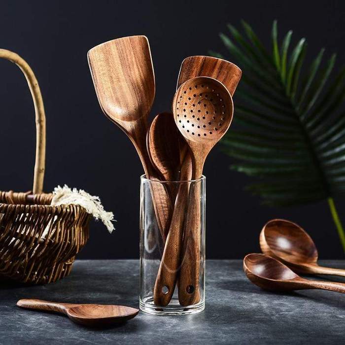 Thailand Teak Kitchen Tool Set