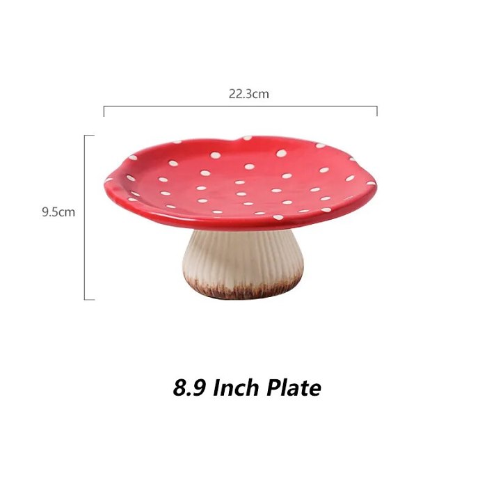 Mushroom Cake Stand Plate