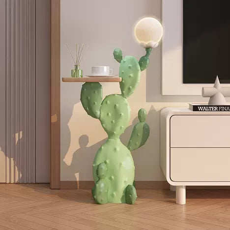 Green Cactus Side Table