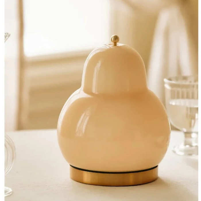 Cream Pear Table Lamp