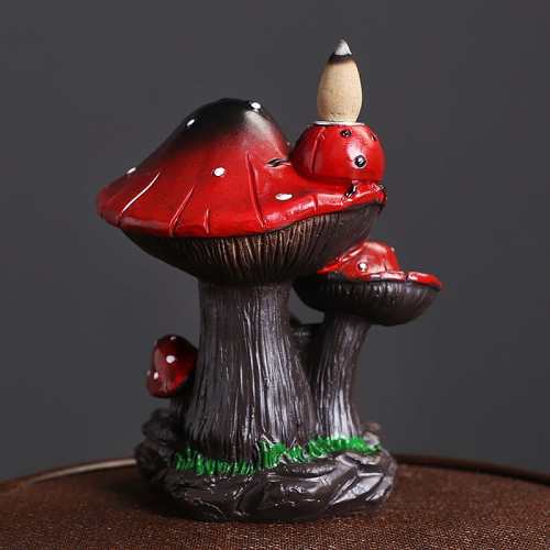 Mushroom Ladybug Incense Burner