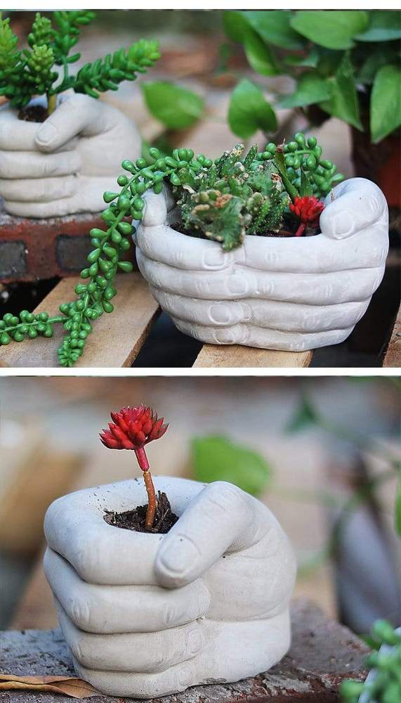 Hope Hands Flower Pot