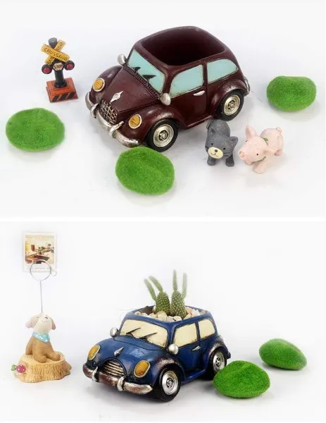 Car Resin Flower Pot