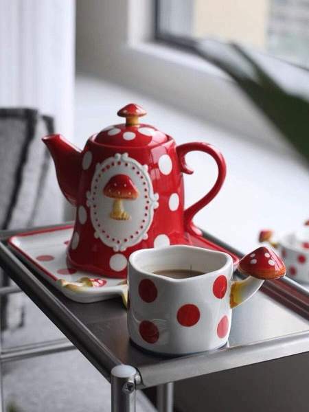 Mushroom Wake and Bake Mug + Bowl