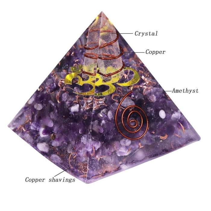 Amethyst Orgone Pyramid