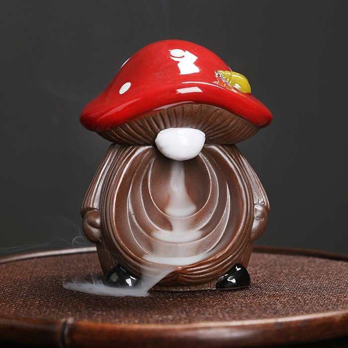Mushroom Elf Incense Burner