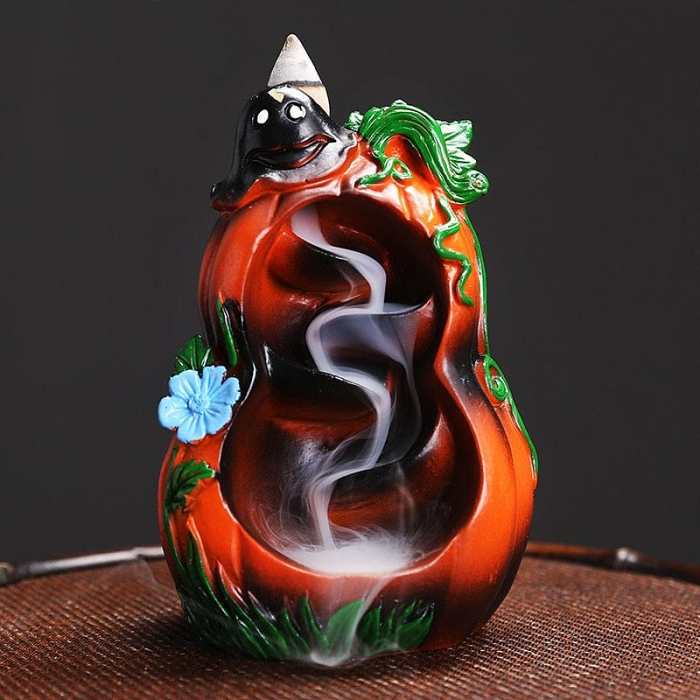 Mushroom & Pumpkin Incense Burner