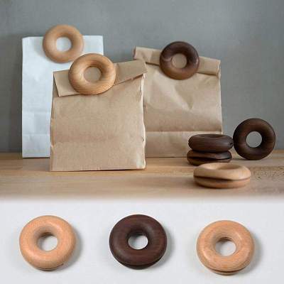 Donuts Wooden Sealing Clips