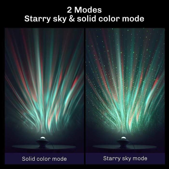 UFO Aurora Starry Sky Projector Lamp