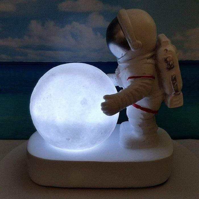 Astronaut On The Moon Night Light