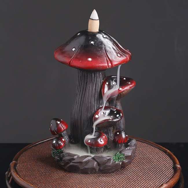 Mushroom Waterfall Incense Burner