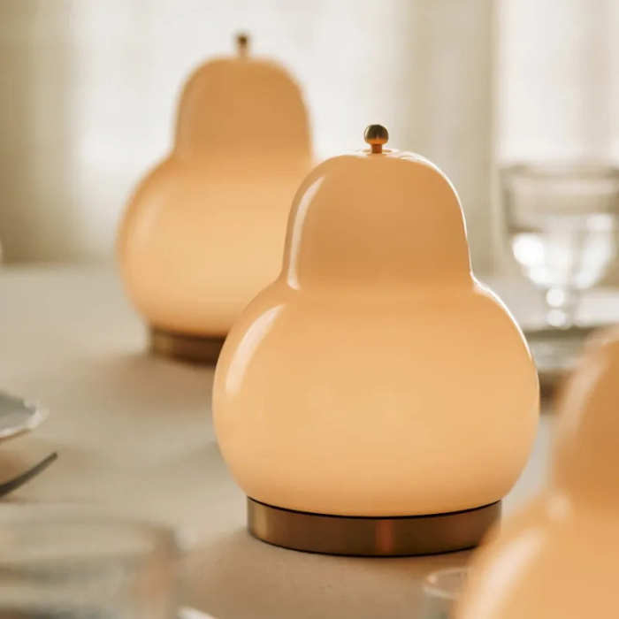 Cream Pear Table Lamp