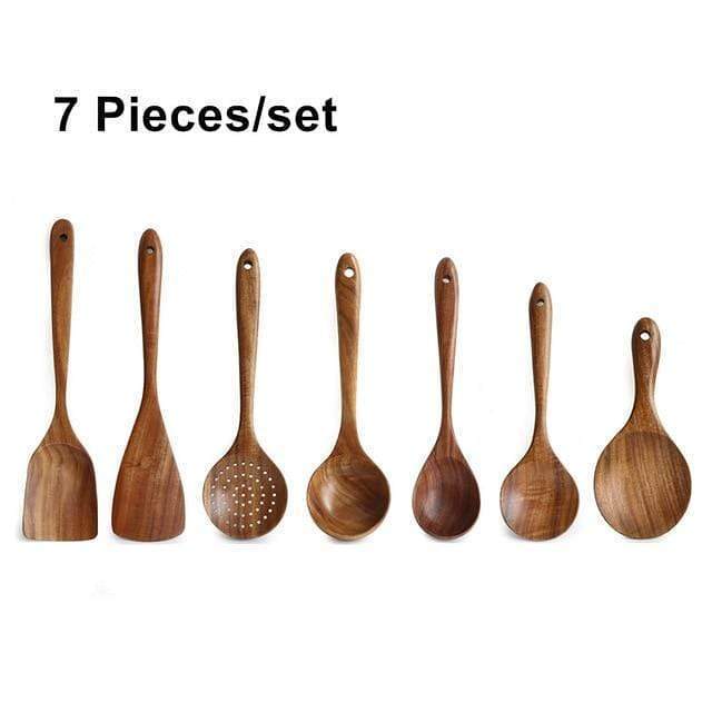 Thailand Teak Kitchen Tool Set