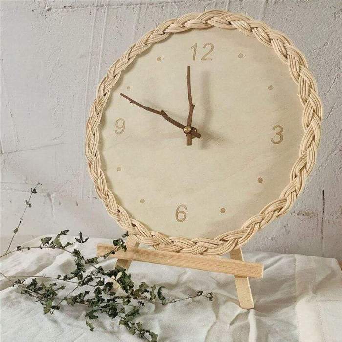 Rattan Wall Clock