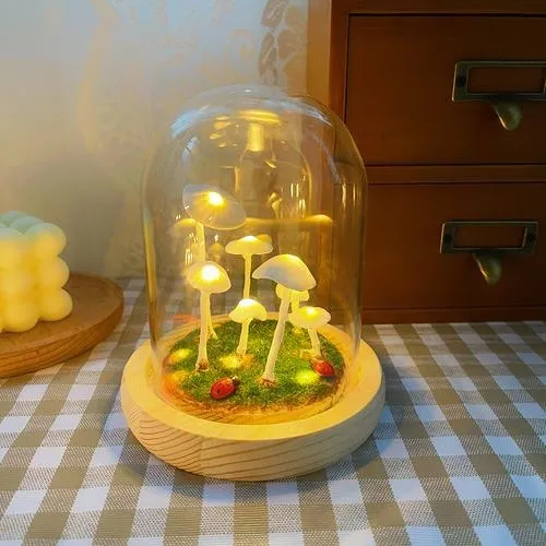 DIY Ladybug Mushroom Night Light