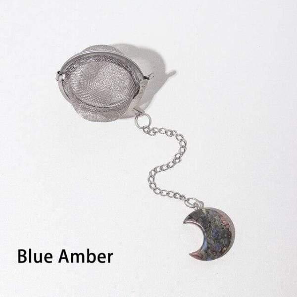 Natural Moon Shaped Crystal Tea Filter