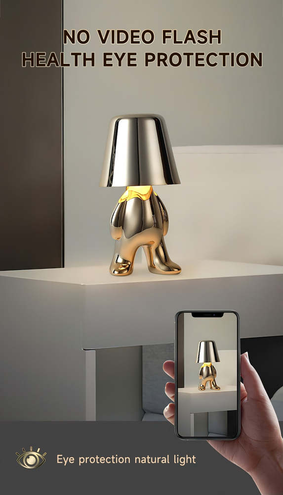 PQ Golden/Silver Statuette LED Aluminum