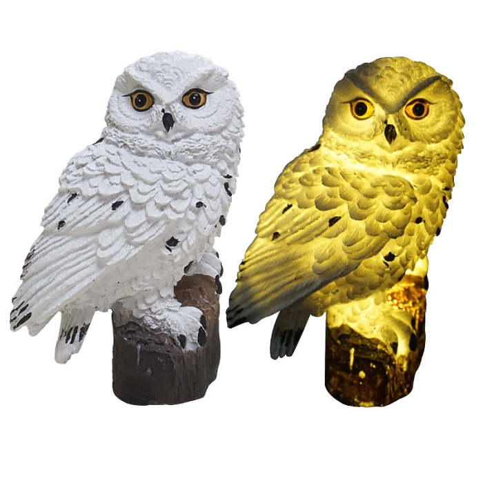 Owl Solar Power LED Garden Light