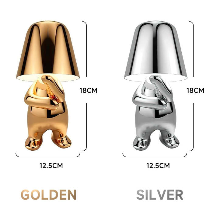PQ Golden/Silver Statuette LED Aluminum