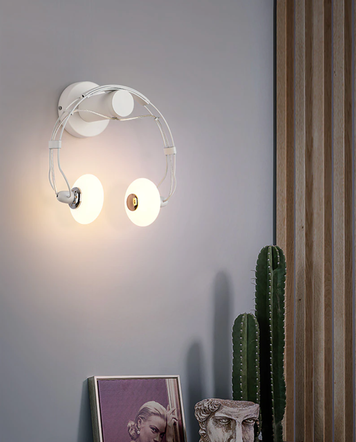 WON Creative Wall Lamps Earphone Shape Lighting