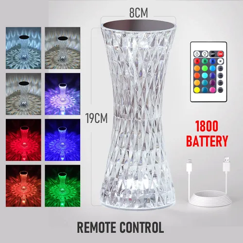 PQ Rane LED Crystal Projection Night Lights USB Rechargeable