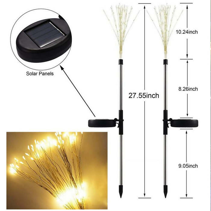 LED Solar Firework Waterproof Lights