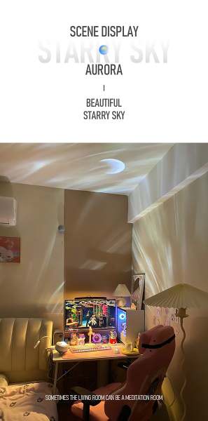 PQ Moon Galaxy Night Lights Bluetooth Music Laser Star Nebula Projection