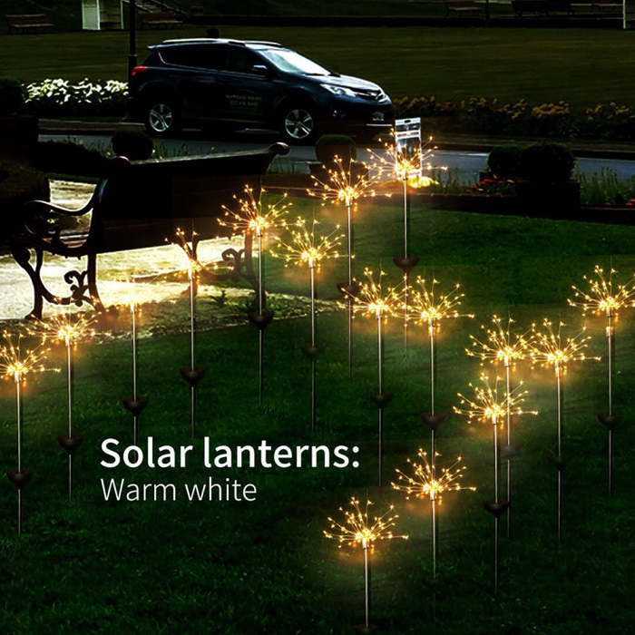 LED Solar Firework Waterproof Lights