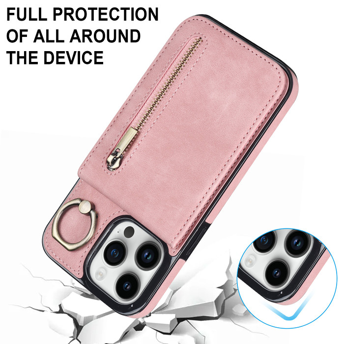 Foldable Stand iPhone Wallet Case RFID Card Slots Phone Case Gifts for Him Girls