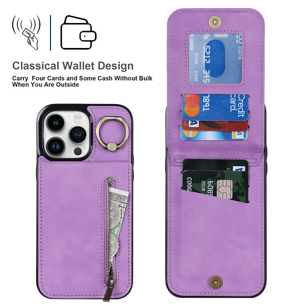 Foldable Stand iPhone Wallet Case RFID Card Slots Phone Case Gifts for Him Girls