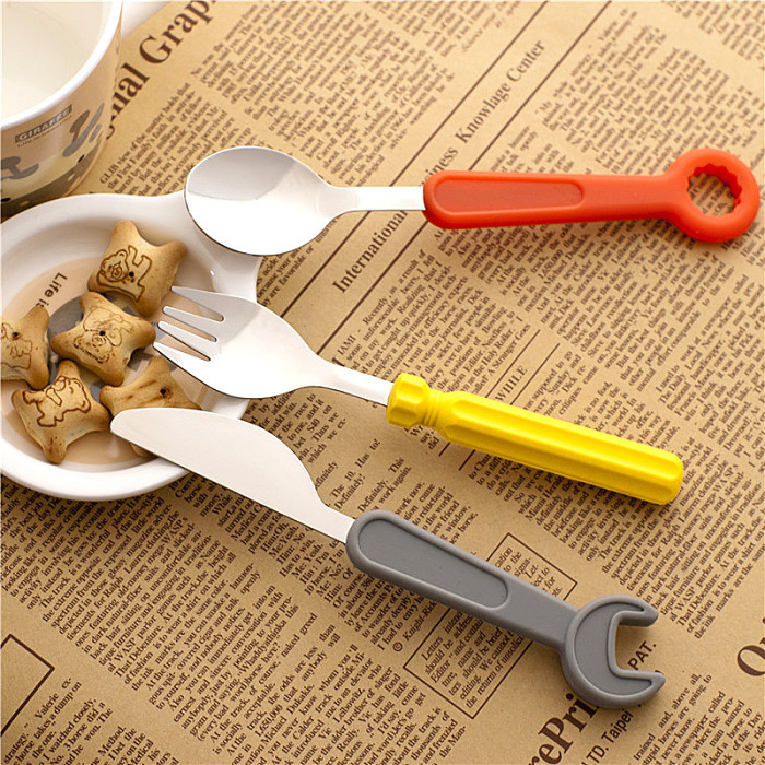 Novelty Tools Fork Knife & Spoon Kit Best Gifts for Children Kids Personalized Gift