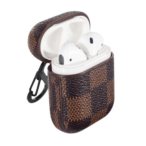 Brown Checkered Plaid AirPods Case Personalized Cases for Airpods 1 2 3 Pro