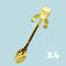 Gold Kitty (Set of 4)