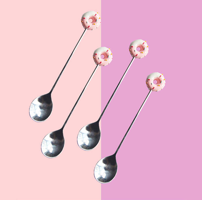 Donut Spoon and Fork Set (4)