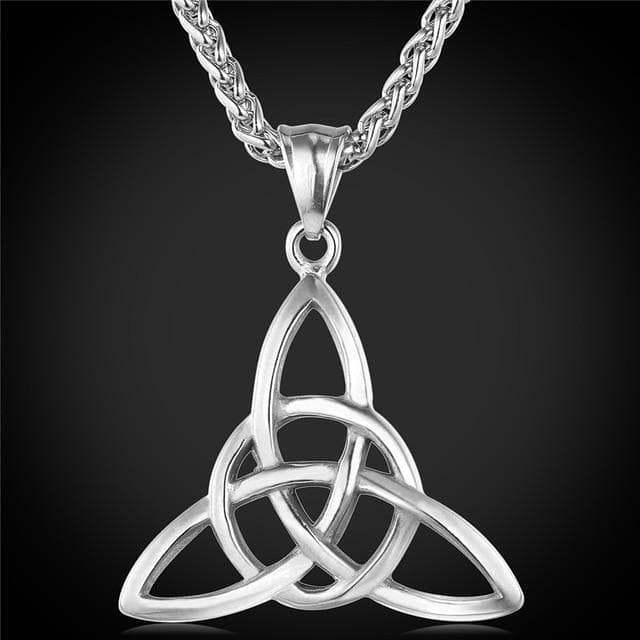 Celtic Triquetra Stainless Steel Necklace
