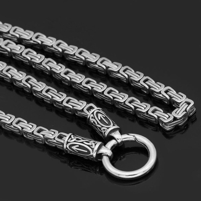 Vikings Gungnir Valknut Stainless Steel Necklace
