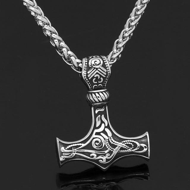 Viking Mjolnir Stainless Steel Necklace