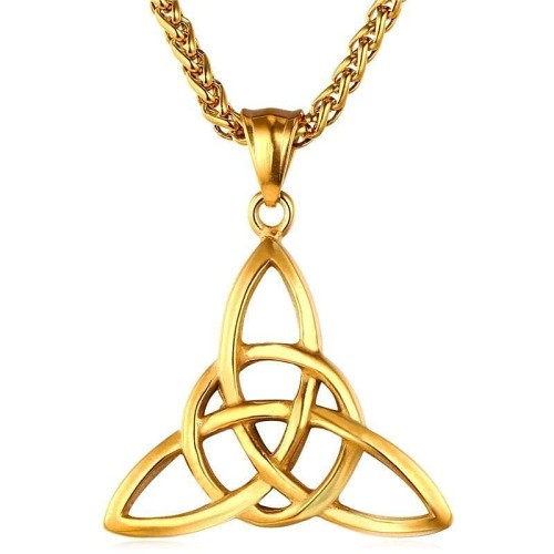 Celtic Triquetra Stainless Steel Necklace