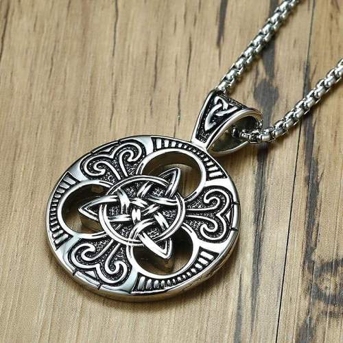 Celtic Triquetra Trinity Stainless Steel Necklace