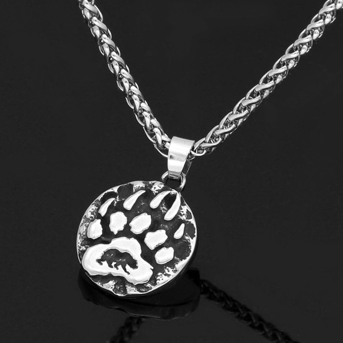Vikings Bear Claw Stainless Steel Necklace