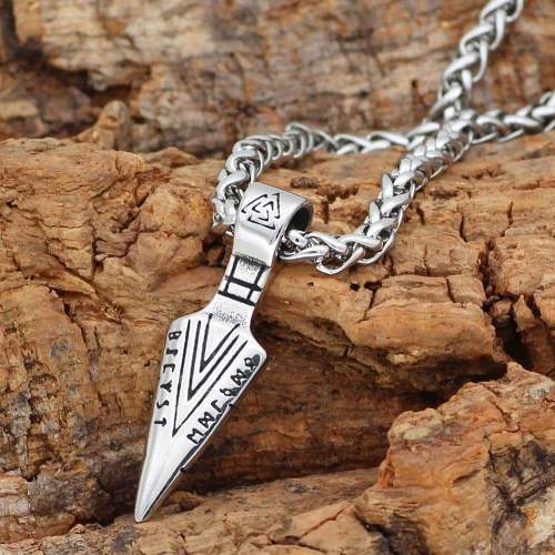 Vikings Odin’s Gungnir Spear Stainless Stee Necklace