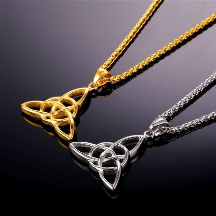 Celtic Triquetra Stainless Steel Necklace