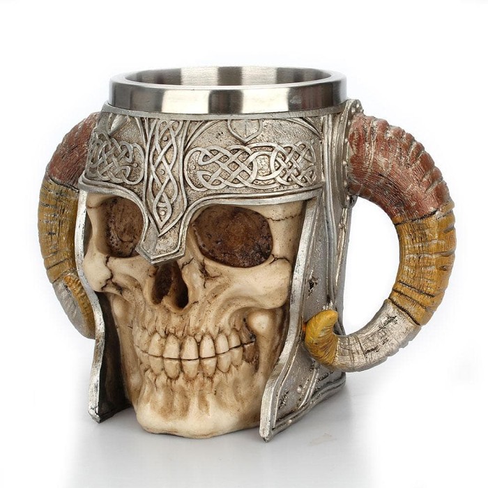 Vikings Goat Horns Stainless Steel Mug