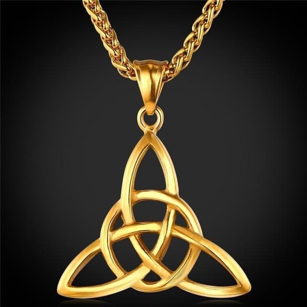 Celtic Triquetra Stainless Steel Necklace