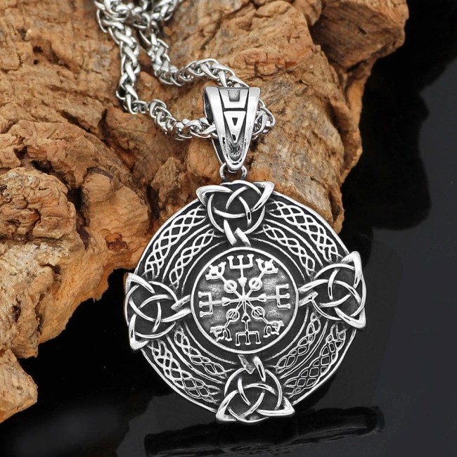Vikings Vegvisir Stainless Steel Necklace