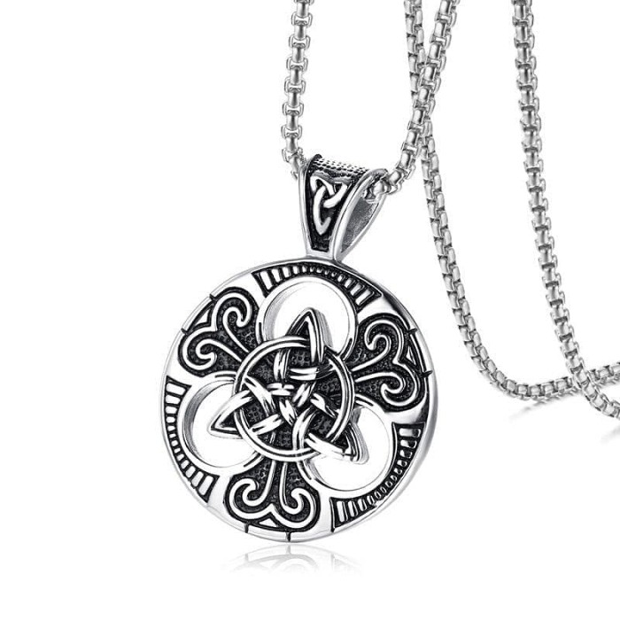 Celtic Triquetra Trinity Stainless Steel Necklace