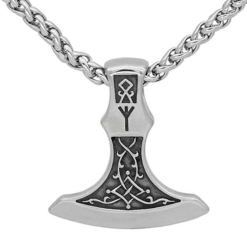 Vikings Huskarlar Axe Stainless Steel Necklace