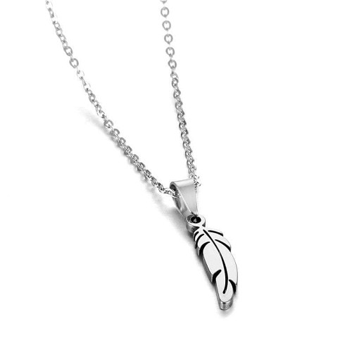 Native American Feather 316L Stainless Steel Necklace